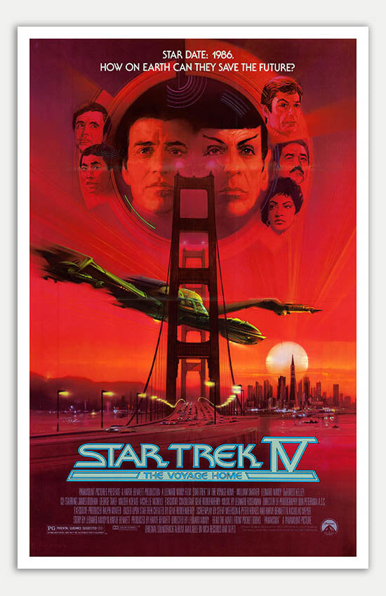 Star Trek IV: The Voyage Home - 11 x 17 Movie Poster (Reprint)