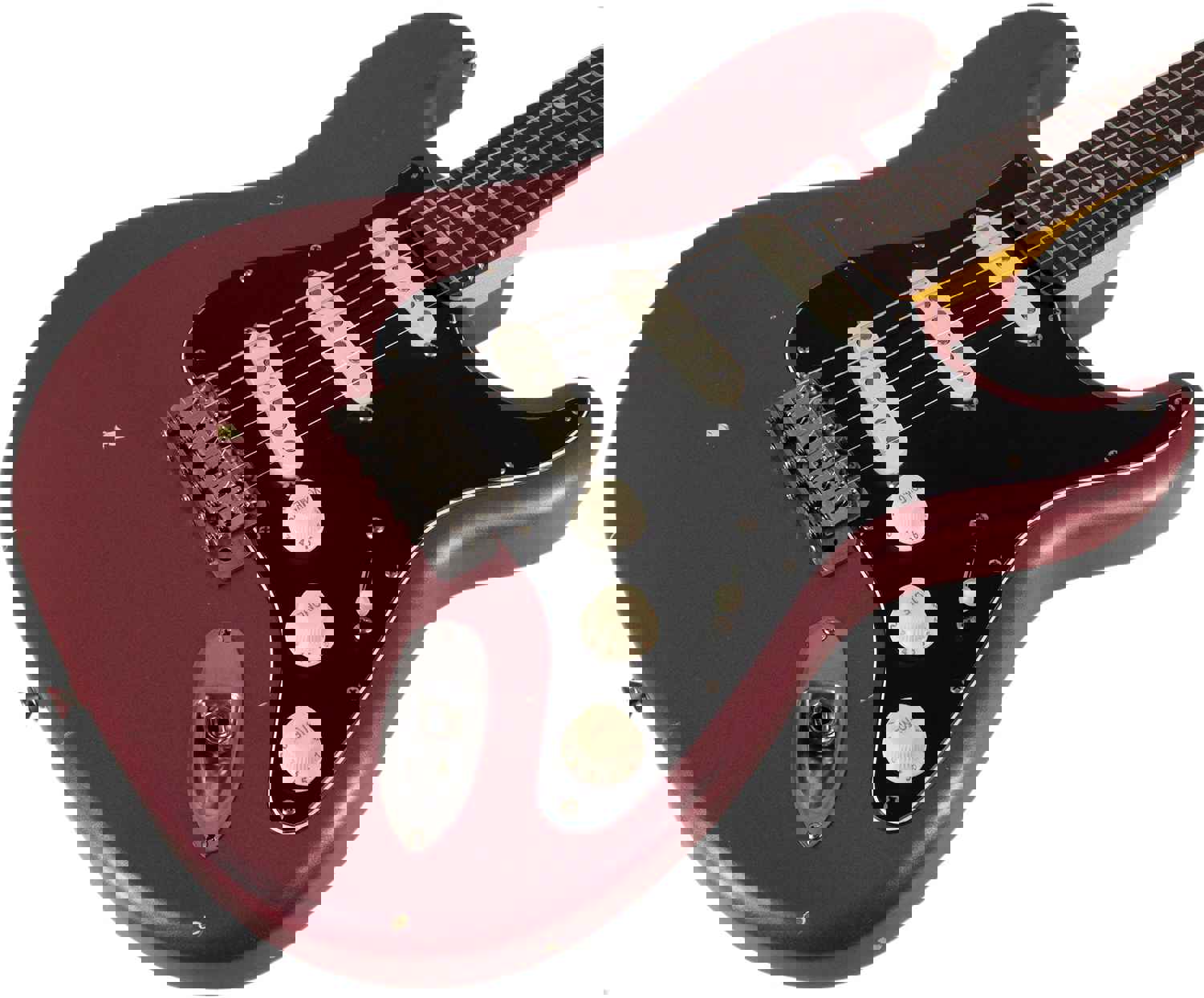 Nash S-63 Guitar, Burgundy Mist Metallic, Light Aging