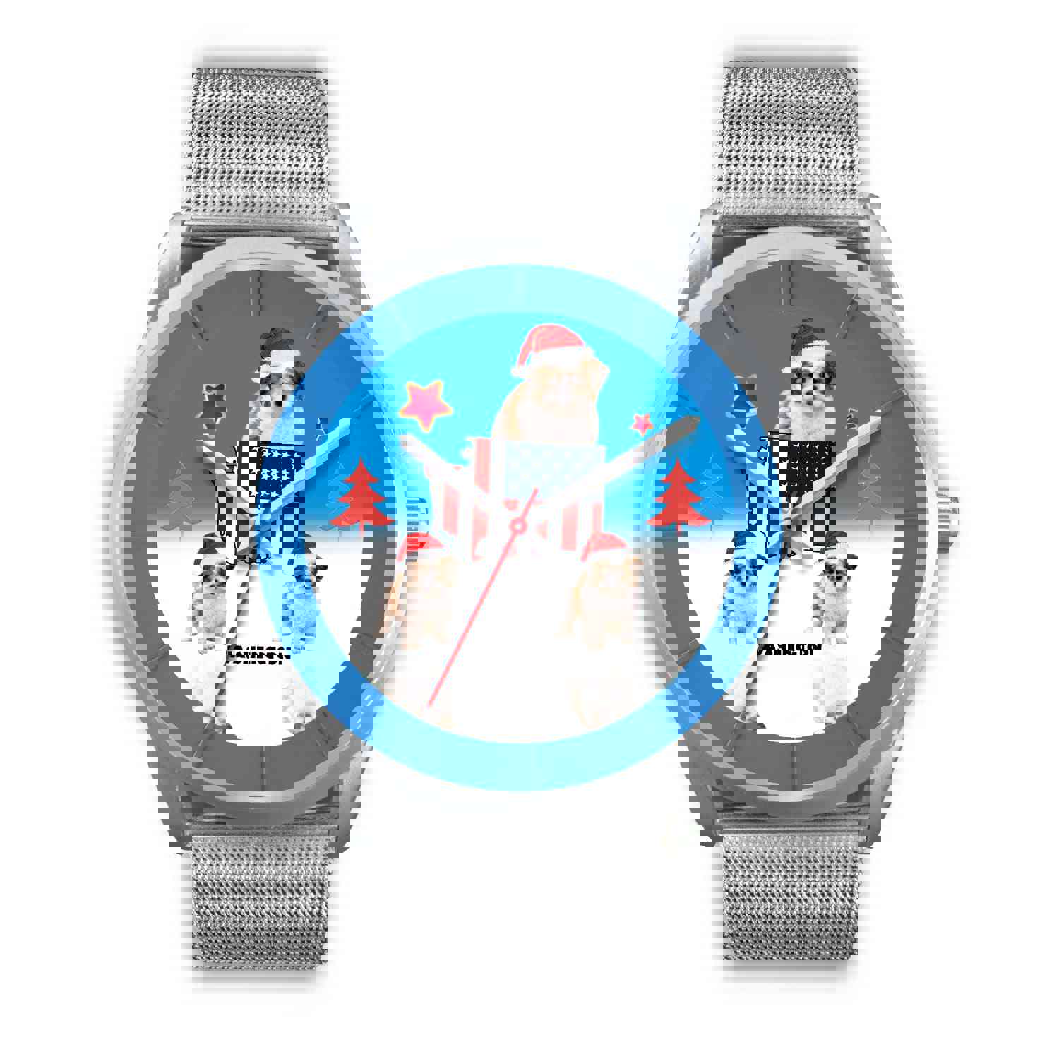Shih Poo Dog Washington Christmas Special Wrist Watch - Stylish Unisex Timepiece