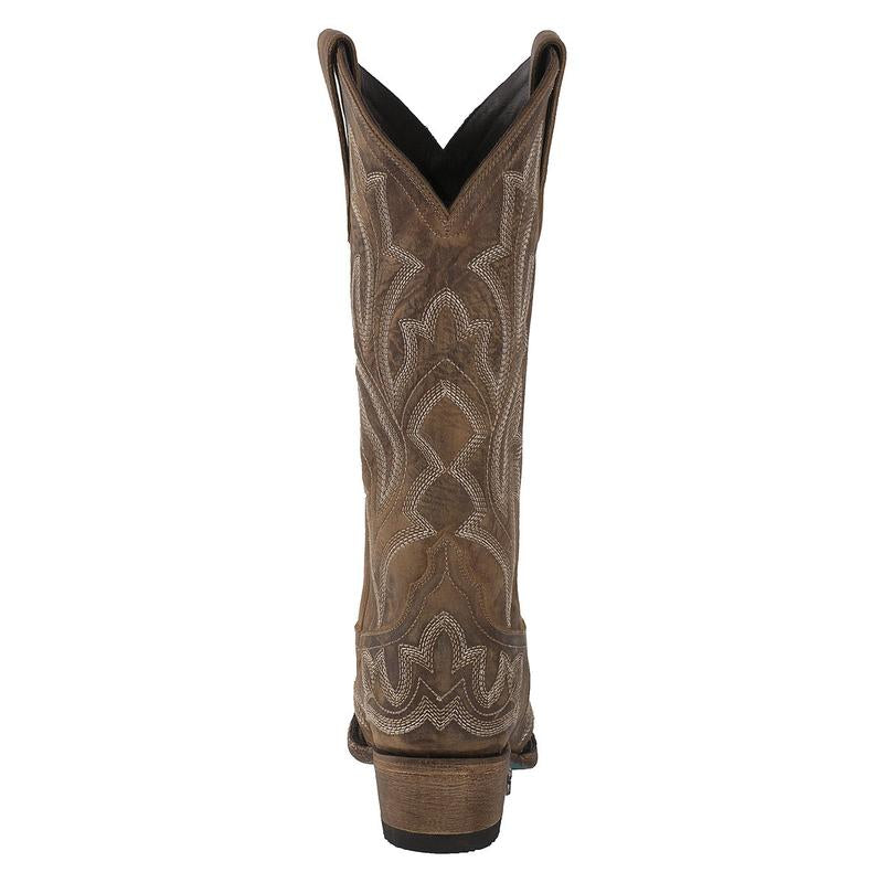 Lane Ladies Burnt Caramel Saratoga Western Boot
