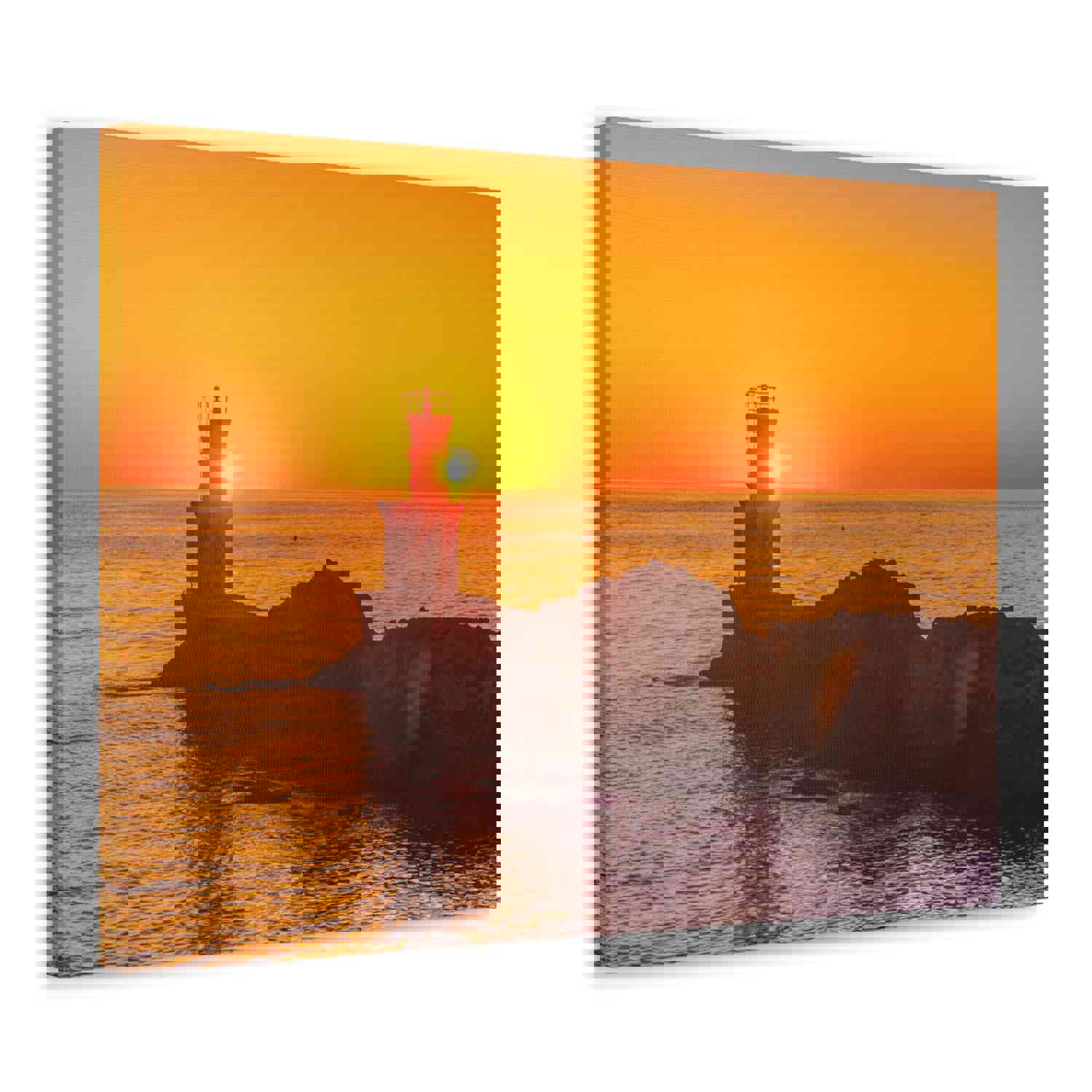 Premium Sunset Forest Floral Nature Photography Canvas Wall Art for Home Decor