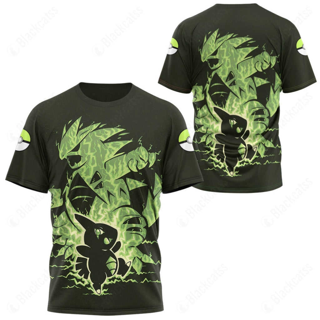 Evolve Larvitar into Tyranitar Custom T-Shirt - High Quality Apparel