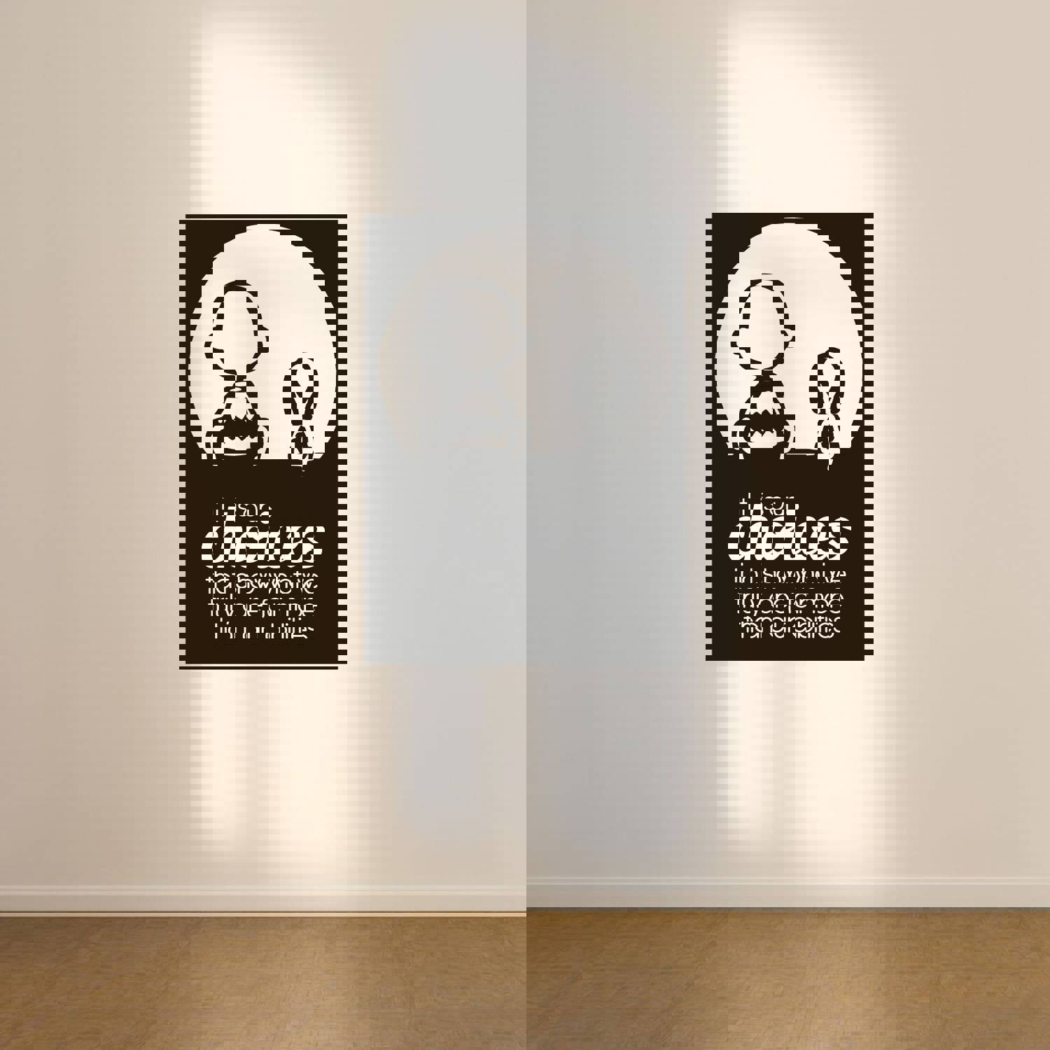 Snoopy Vinyl Wall Art Sticker Decal - It Is Our Choices That Show What We Truly Are