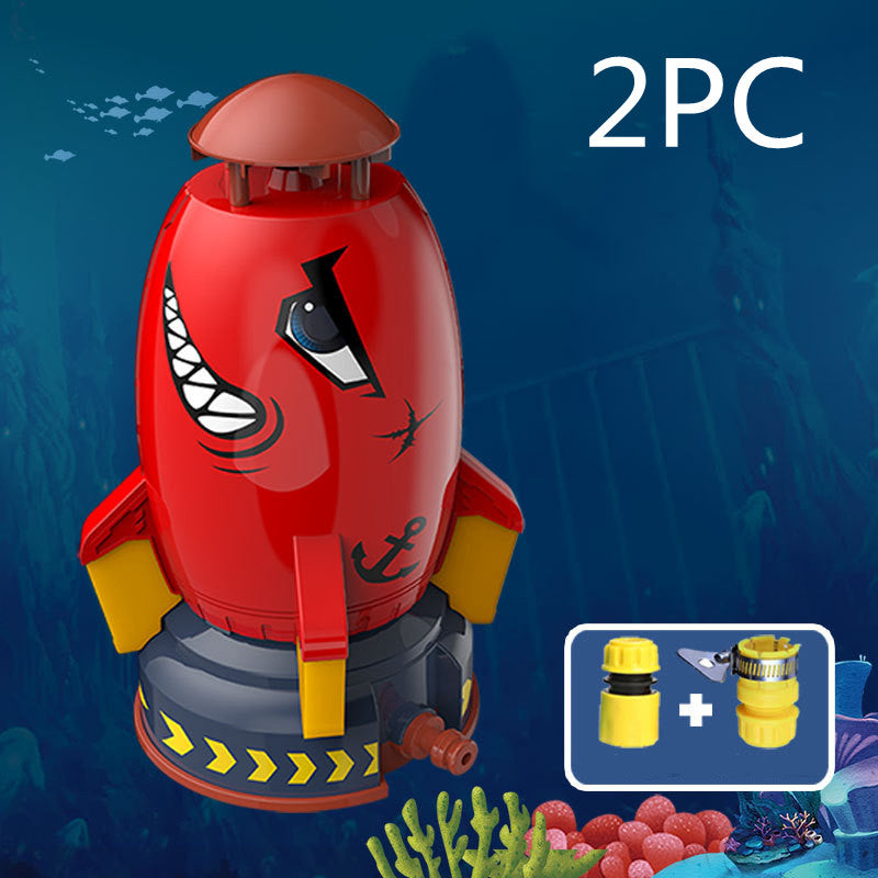Rocket Launcher Toys for Kids - Outdoor Water Pressure Sprinkler Toy