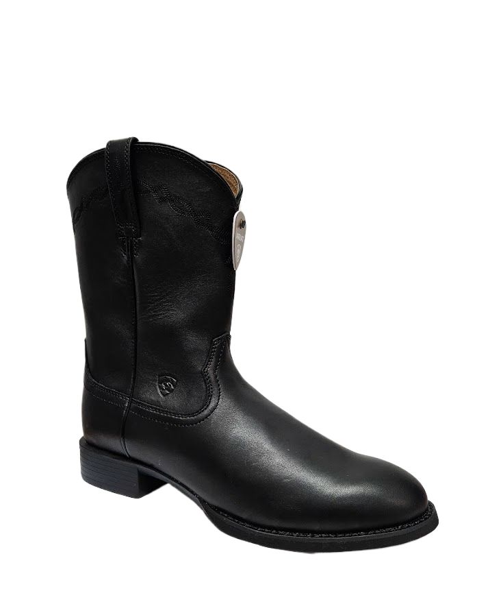Ariat Men Heritage Roper Medium Western Boot Black 10002280