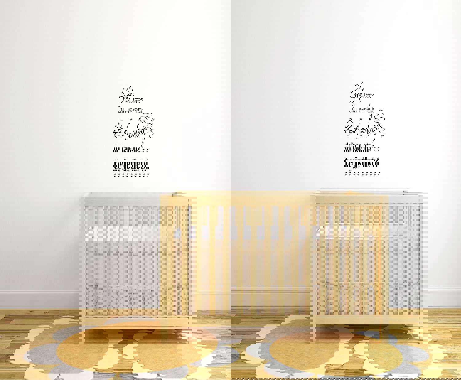 Baby Quotes Vinyl Wall Sticker Decal - Cowboys Don't Take Baths Baby Children Family Quote