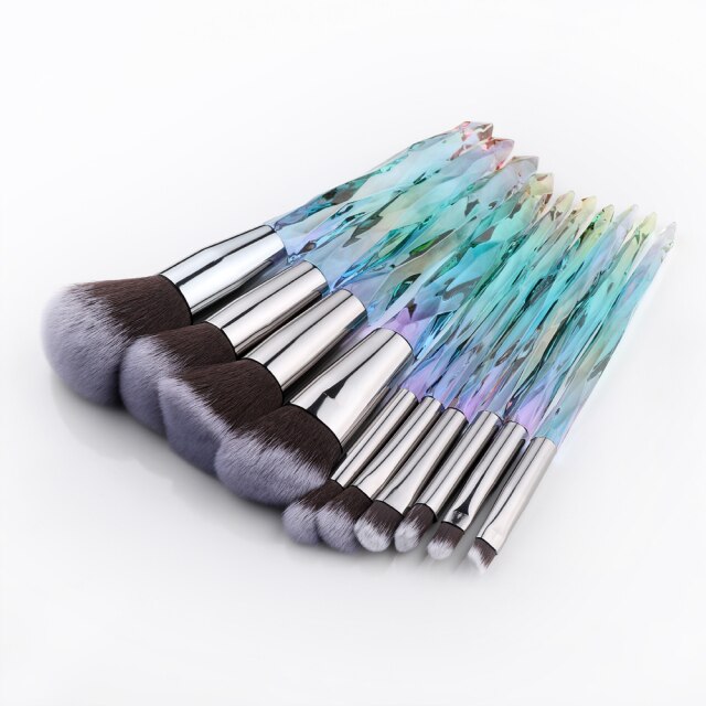 10/15Pcs Makeup Brushes Set - Synthetic Hair Cosmetic Brushes for Foundation, Blush, Eyeshadow & More