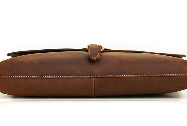 Genuine Leather Messenger Bag for Men - Travel & Hiking Sling Bag