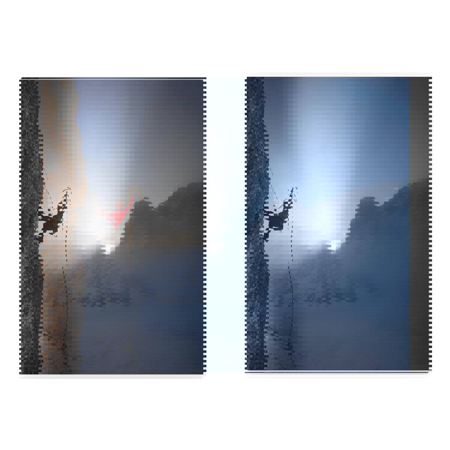 Premium Mountain Rock Climbing Nature Wilderness Photography Canvas Wall Art