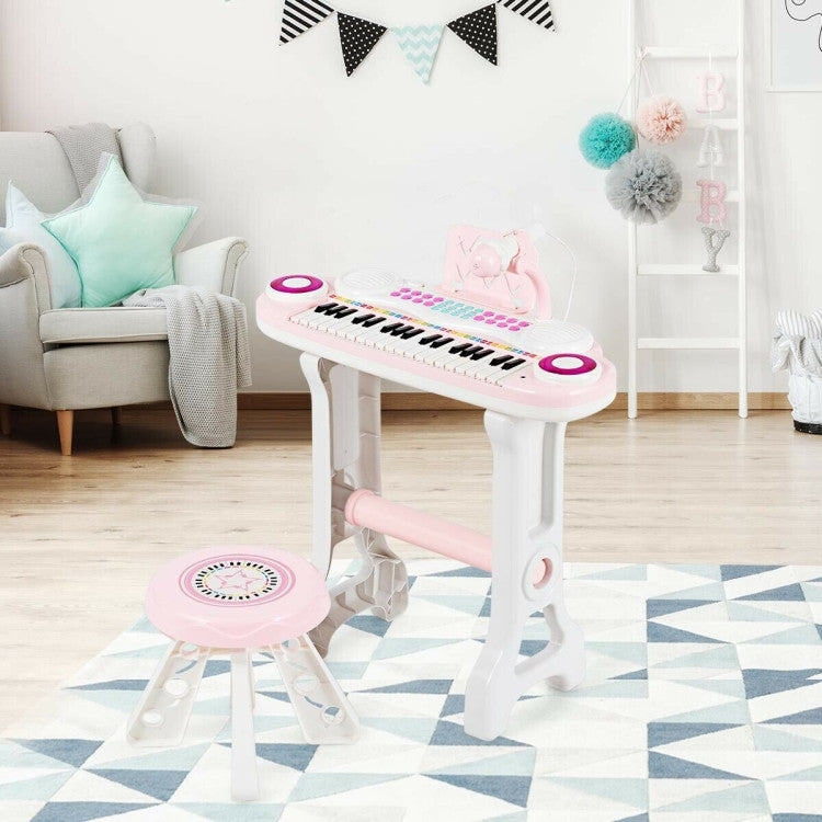 Costway 37-key Kids Electronic Piano Keyboard Playset