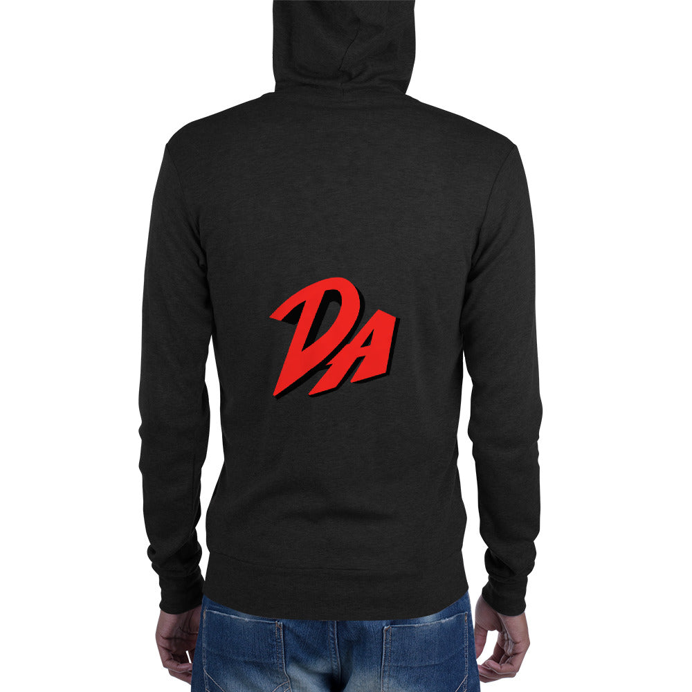 t-da ZIP UP HOODIE - Lightweight Unisex Hoodie with Kangaroo Pocket