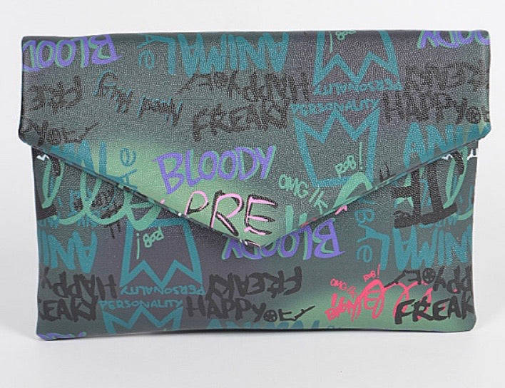 Graffiti Crossbody Clutch Handbags