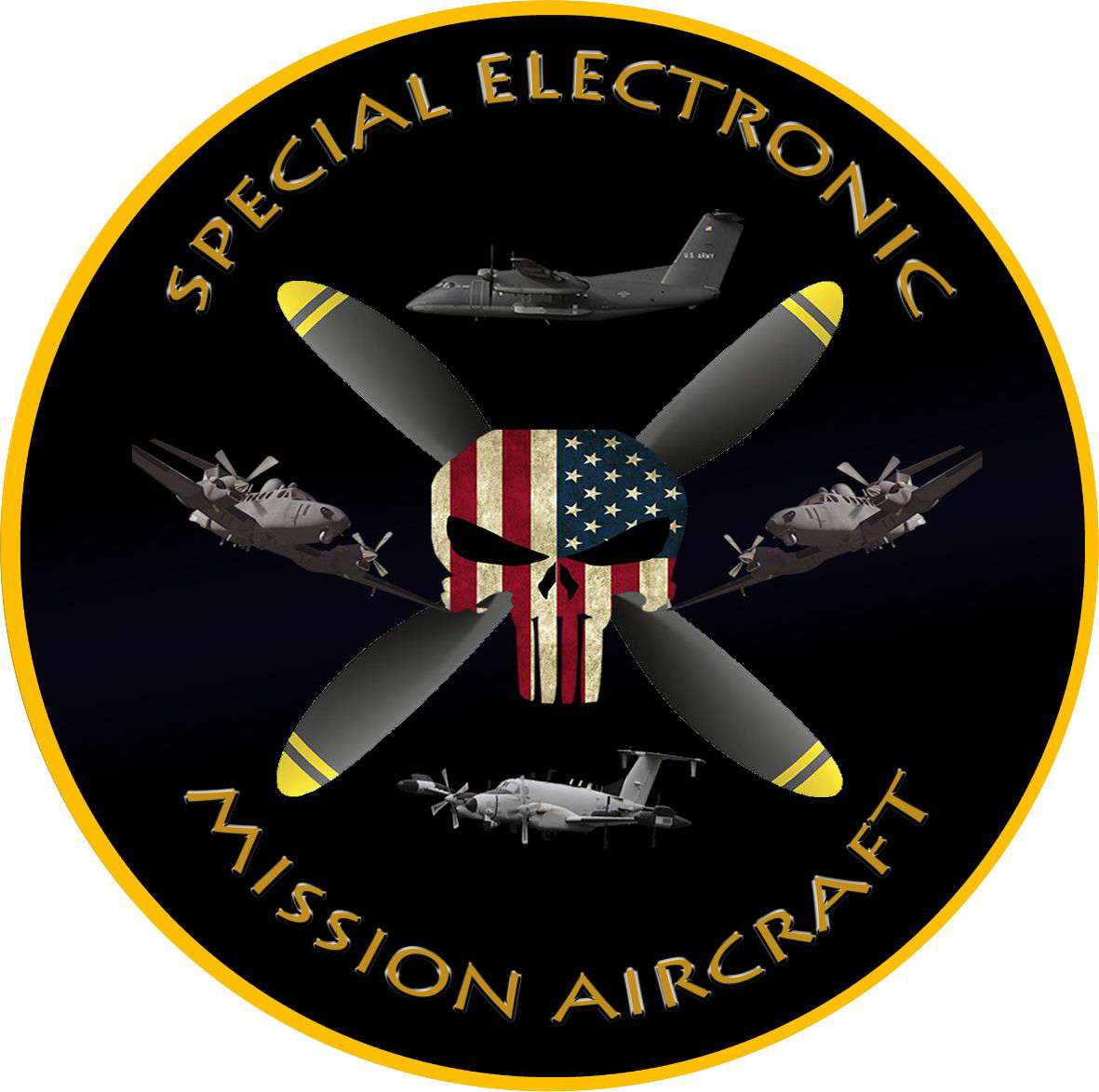Special Electronic Mission Aircraft Decal 9319 - High Performance Vinyl Stickers