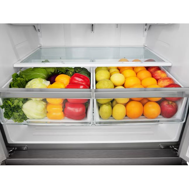 Hisense 25.4-cu ft French Door Refrigerator with Dual Ice Maker and Water Dispenser