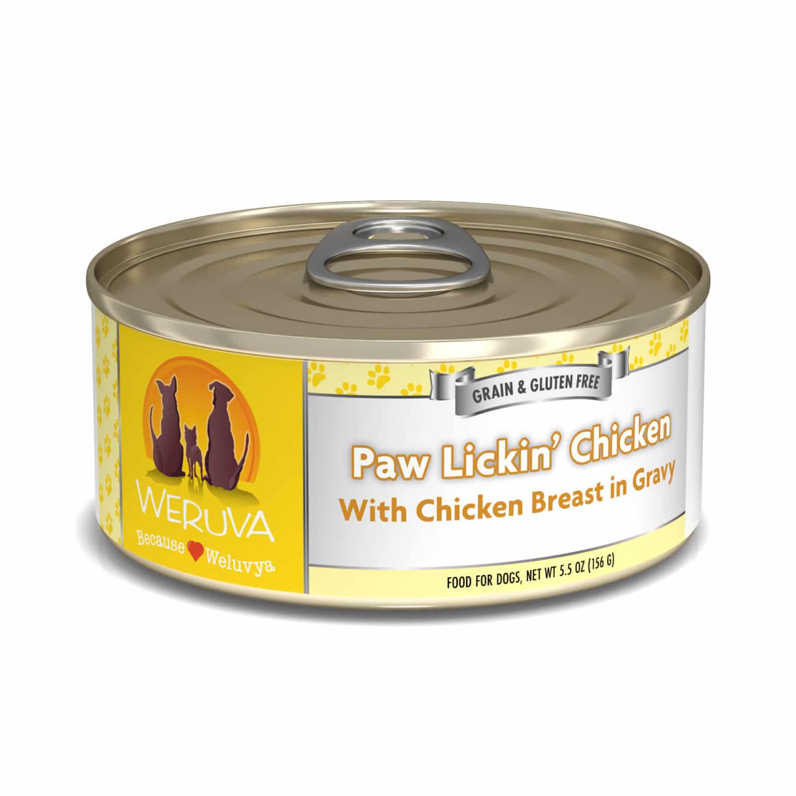 Weruva Paw Lickin Chicken with Chicken Breast in Gravy, Wet Dog Food