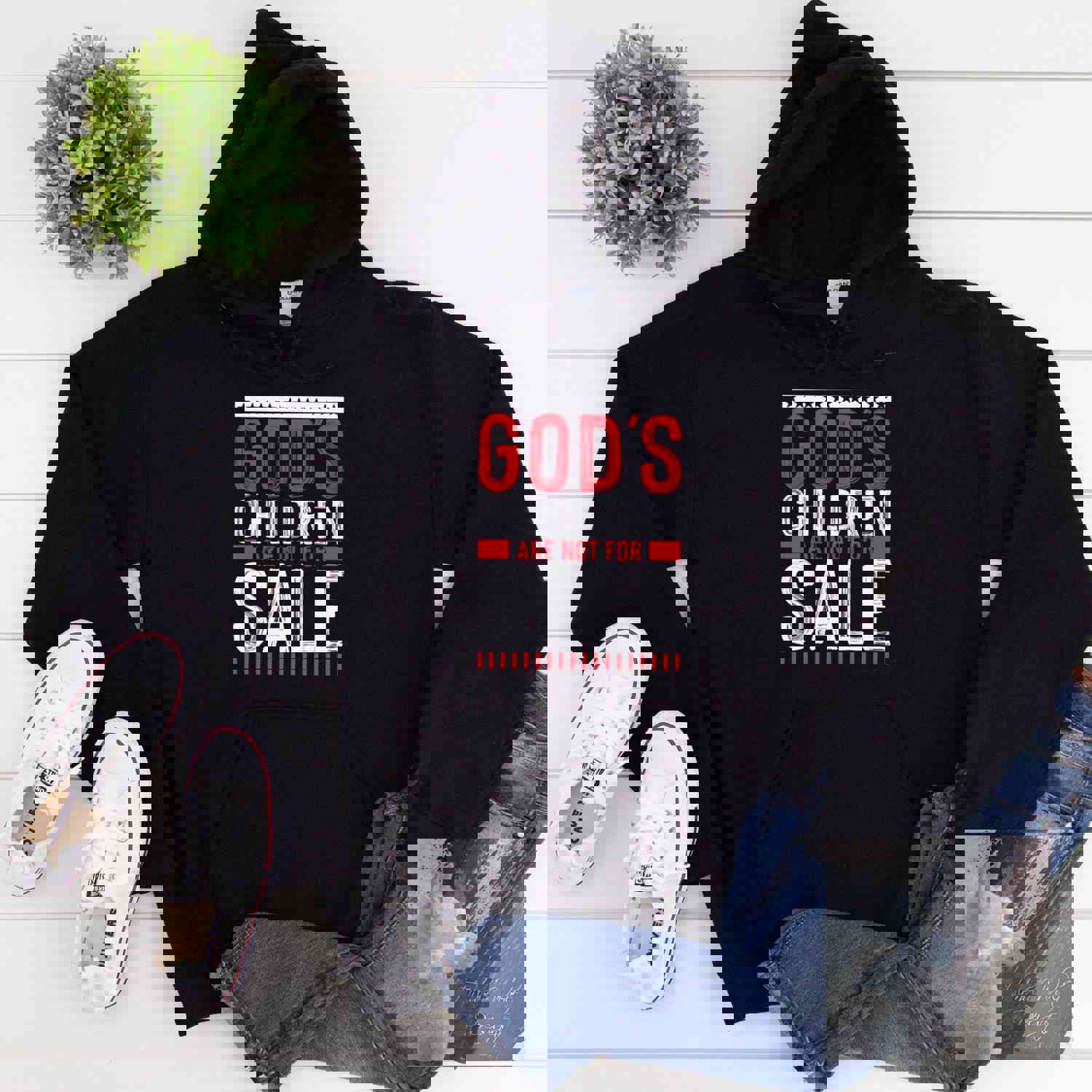 Gods Children Are Not For Sale Shirt - American Flag USA Military Christian T-Shirt