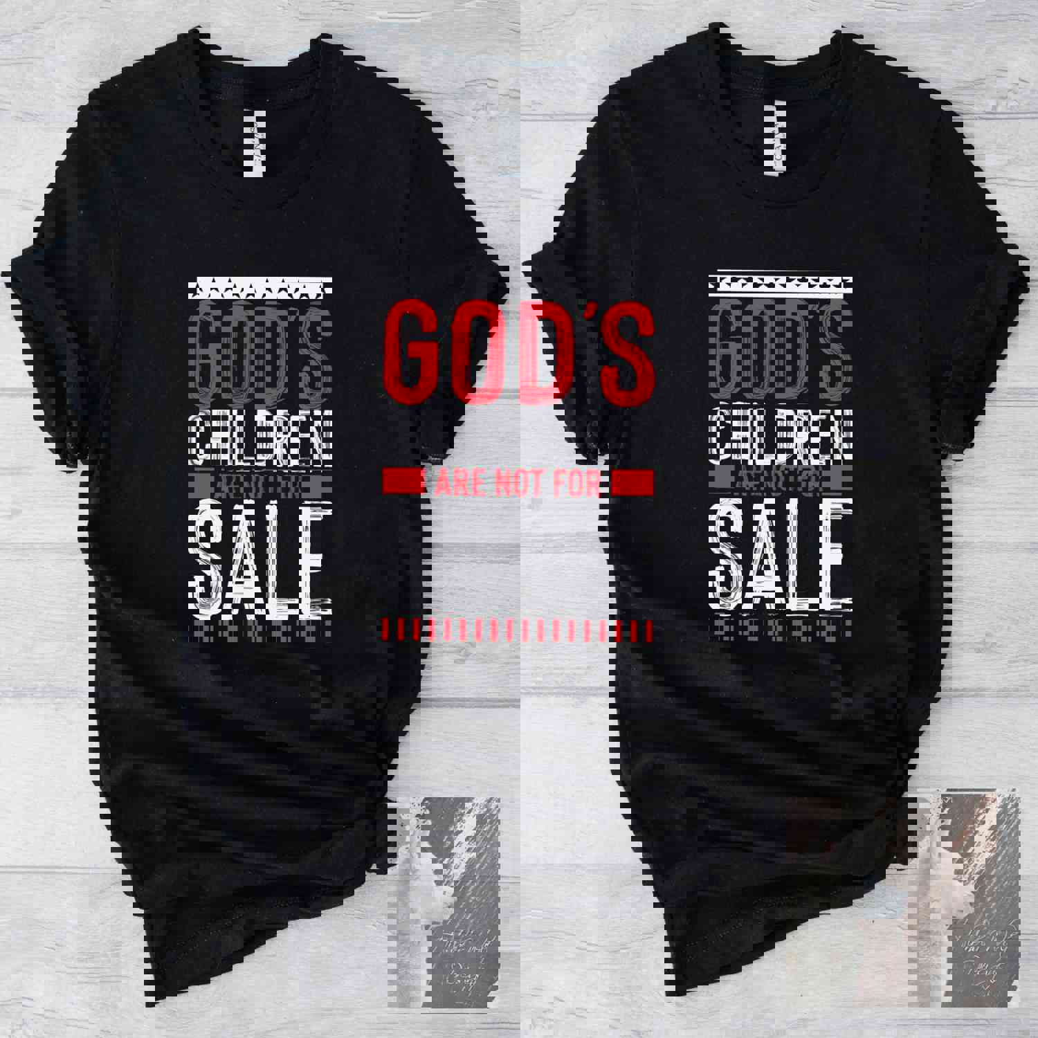 Gods Children Are Not For Sale Shirt - American Flag USA Military Christian T-Shirt