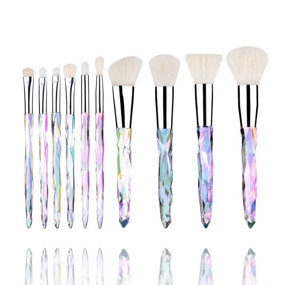 10/15Pcs Makeup Brushes Set - Synthetic Hair Cosmetic Brushes for Foundation, Blush, Eyeshadow & More