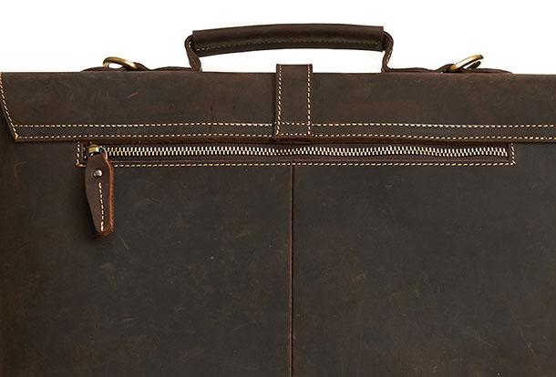 Genuine Leather Messenger Bag for Men - Travel & Hiking Sling Bag