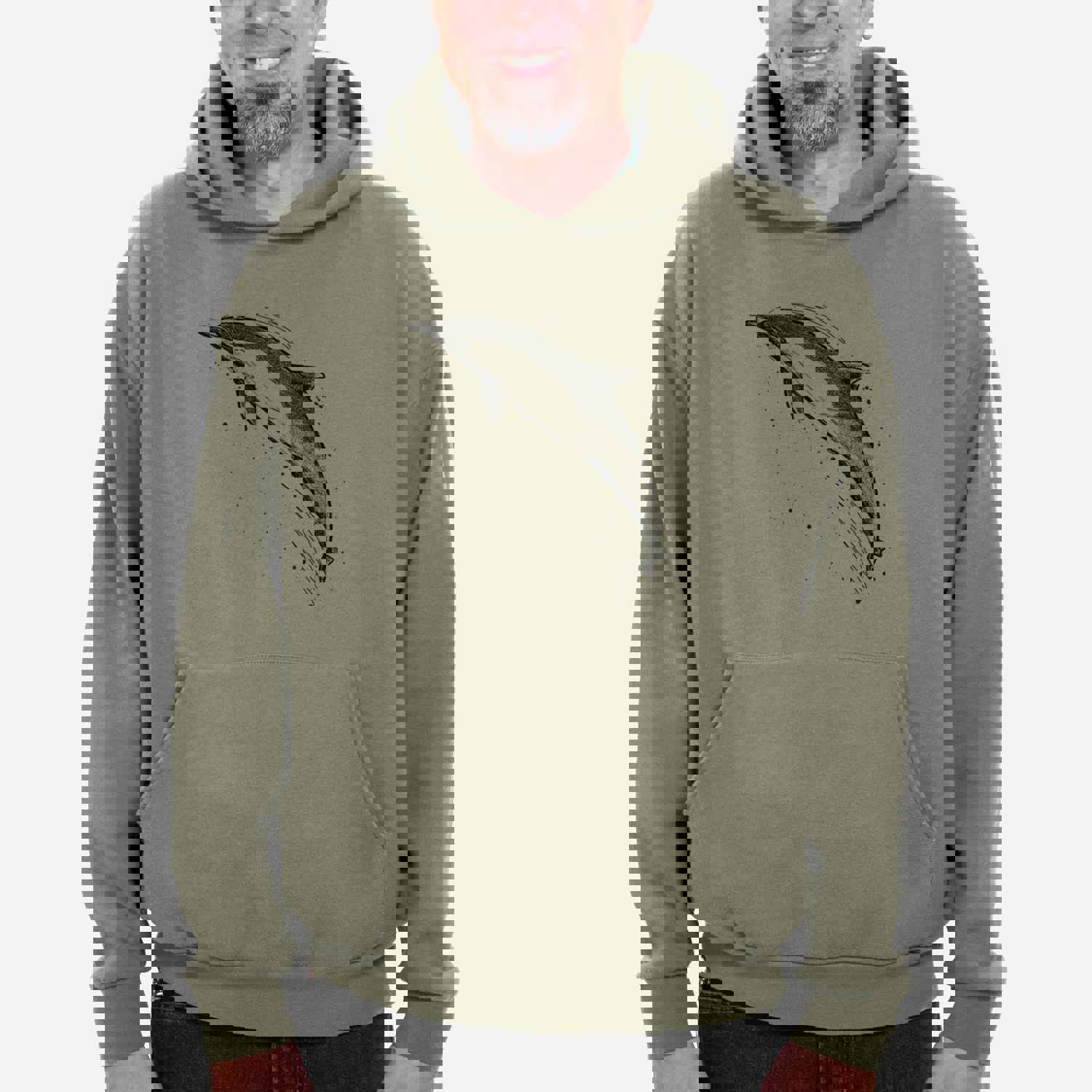 Short-Beaked Common Dolphin - Delphinus delphis - Bodega Midweight Hoodie