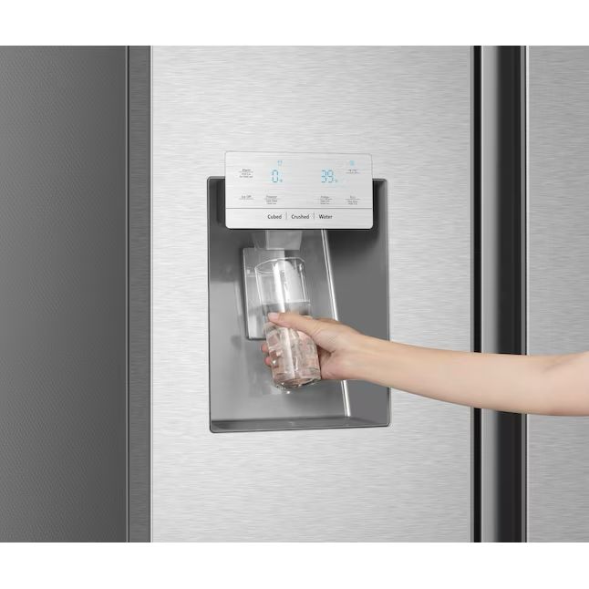 Hisense 25.4-cu ft French Door Refrigerator with Dual Ice Maker and Water Dispenser