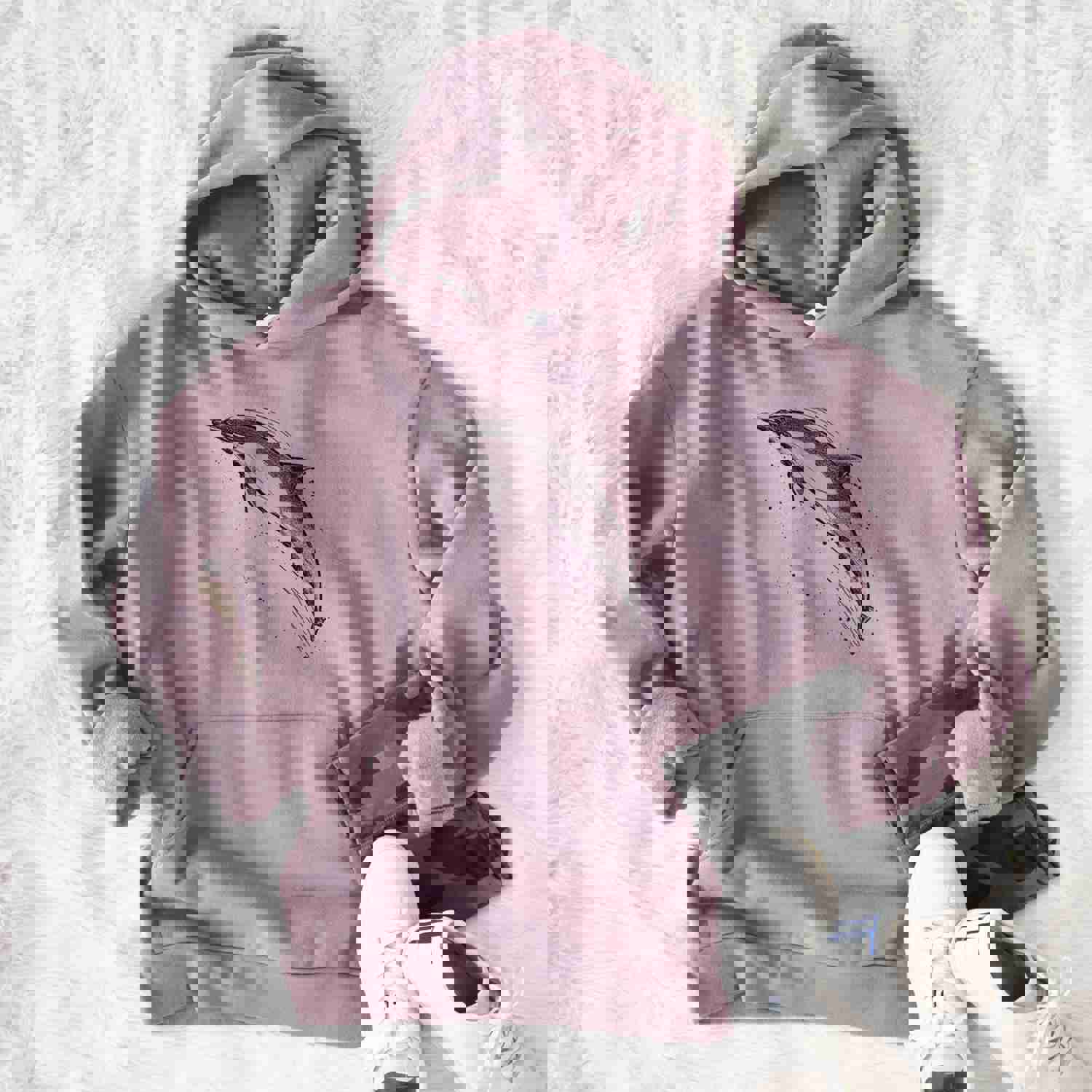 Short-Beaked Common Dolphin - Delphinus delphis - Bodega Midweight Hoodie