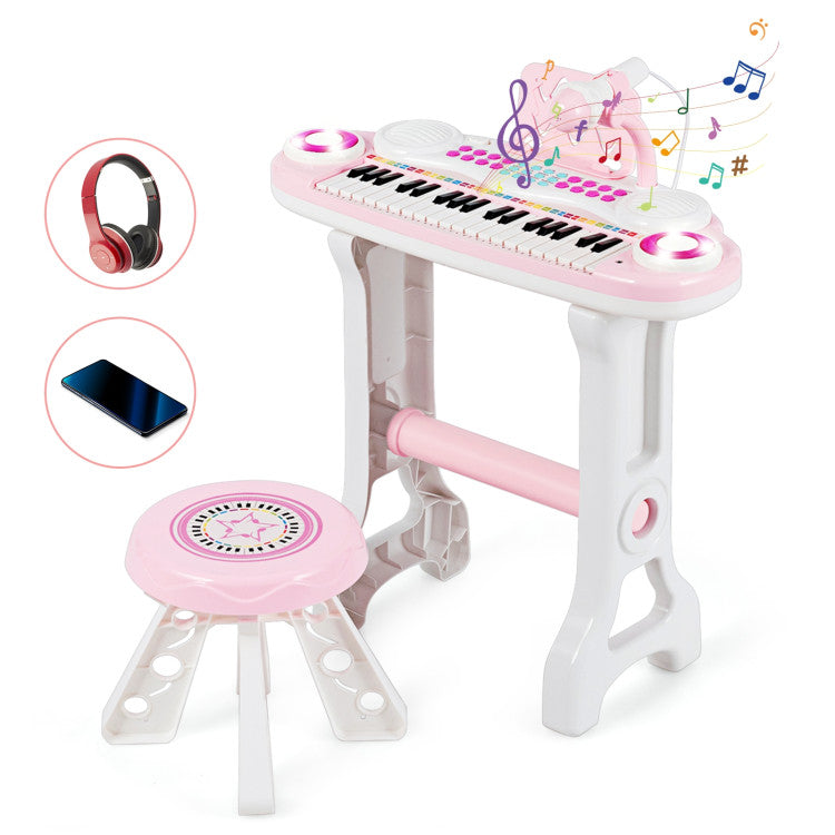 Costway 37-key Kids Electronic Piano Keyboard Playset