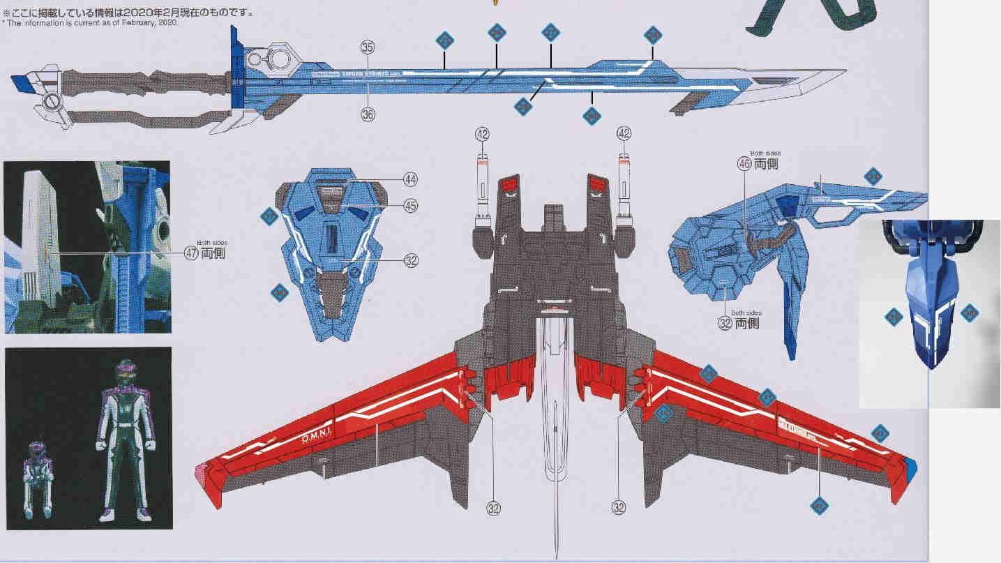 Delpi Decal - PG Perfect Strike Gundam Water Decal Set