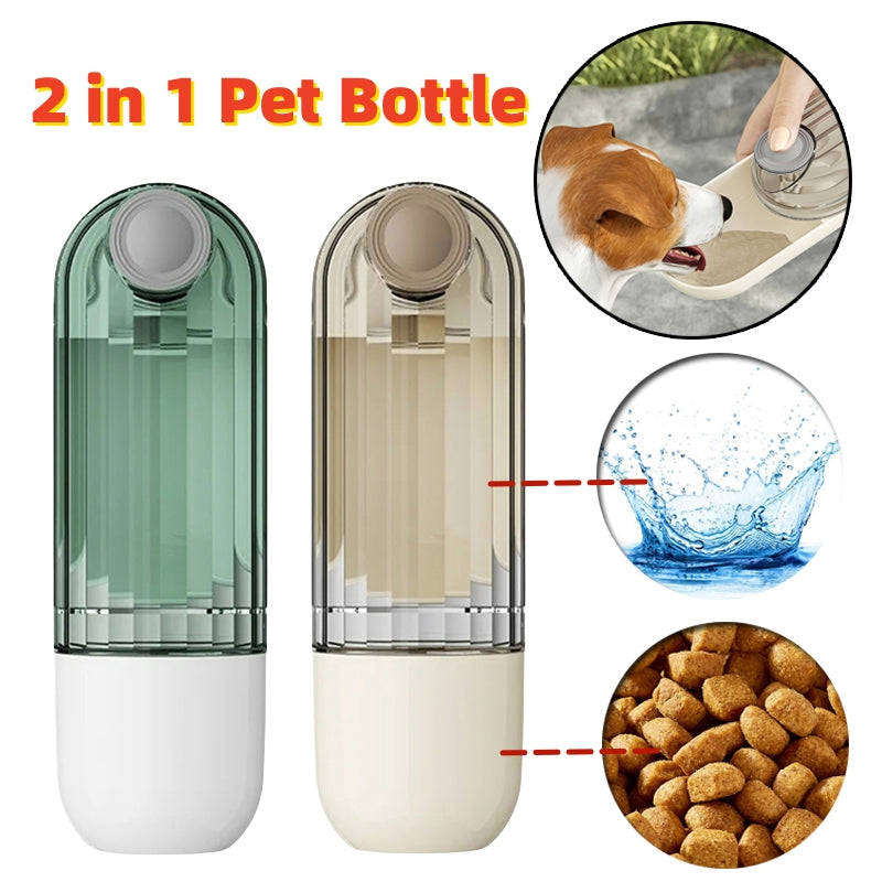 2 In 1 Pet Water Cup - Portable Drinking & Feeding Cup for Dogs