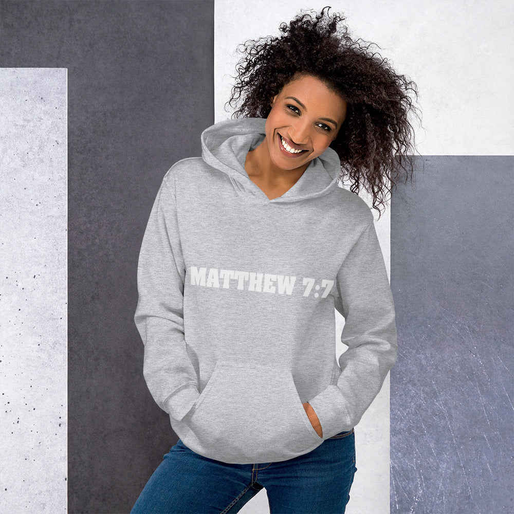 F&H Christian Matthew 7:7 Ask, and It Shall be Given Womens Hoodie