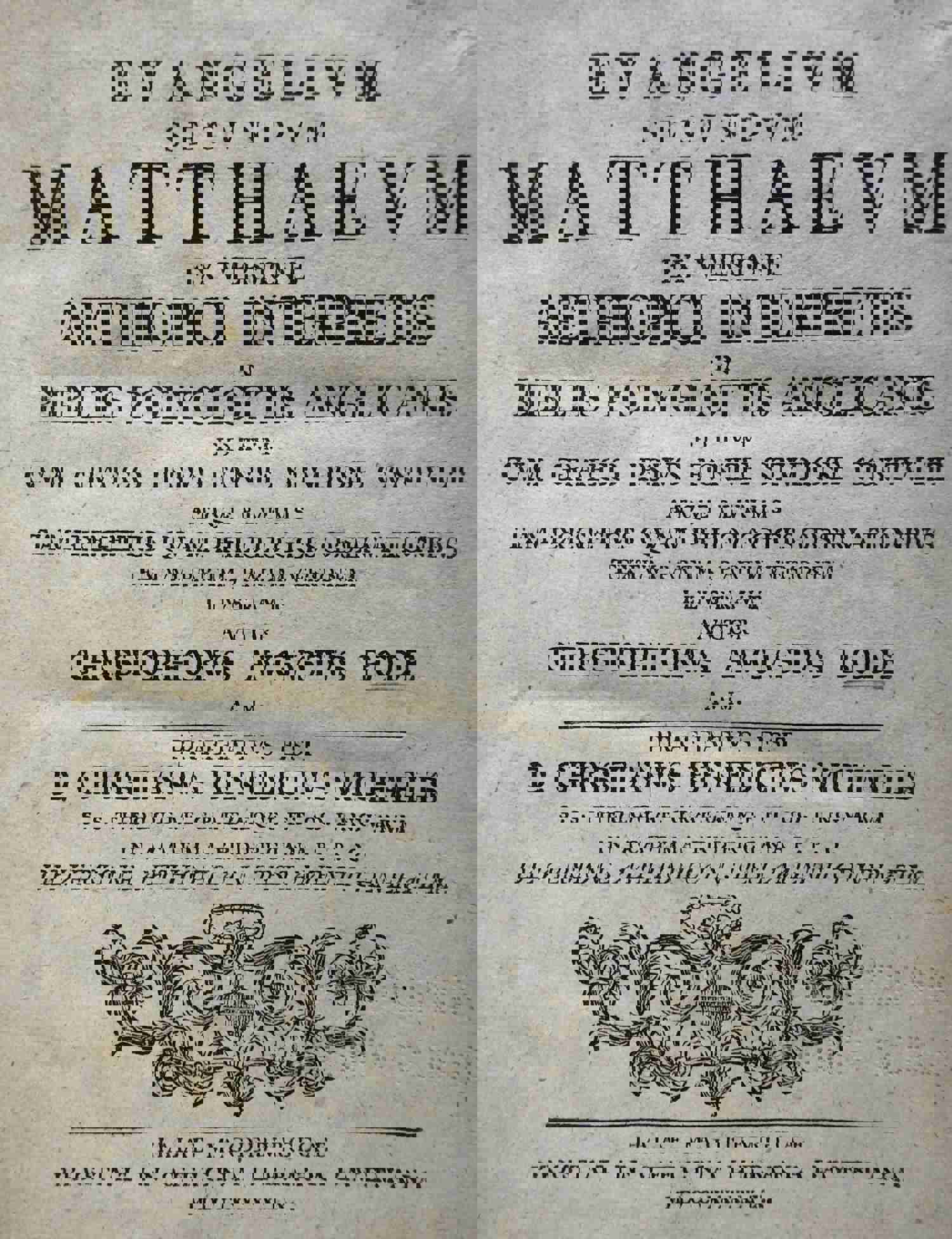 Gospel of Matthew New Testament Biblical Commentary 1749 by Christopher Bode