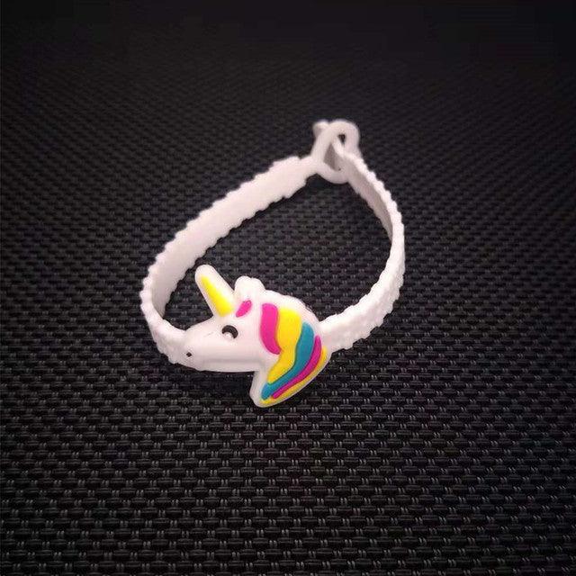 10pcs Unicorn Party Decoration Rubber Bangle Bracelet for Kids Birthday Party