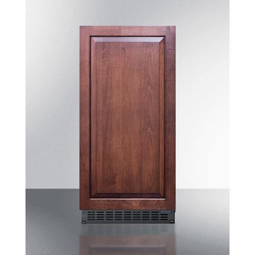 Summit 15 Inch Commercial Ice Maker with Built-In Pump, Stainless Steel Exterior, 26 Lbs. Ice Storage