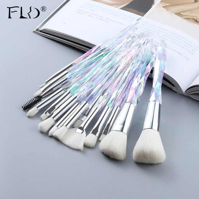 10/15Pcs Makeup Brushes Set - Synthetic Hair Cosmetic Brushes for Foundation, Blush, Eyeshadow & More