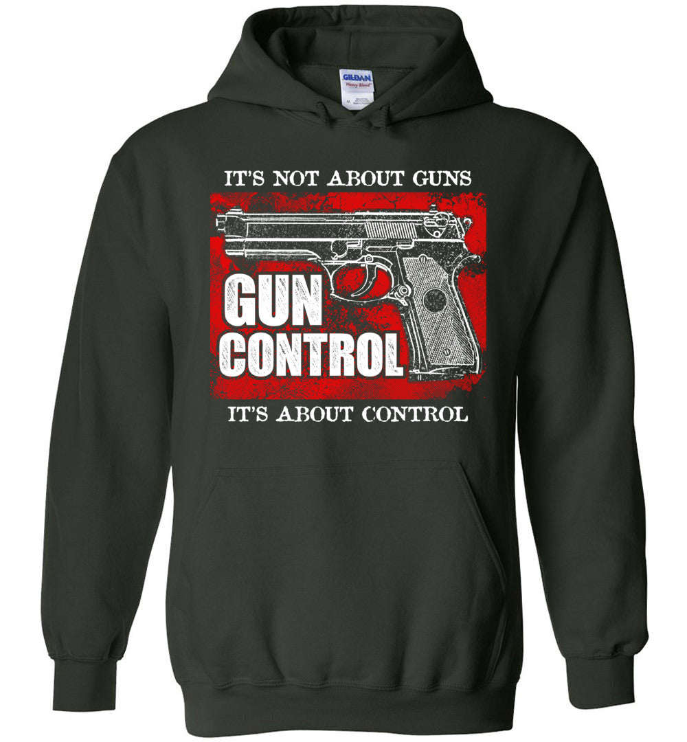 Gun Control. It's Not About Guns, It's About Control Men's Hoodie