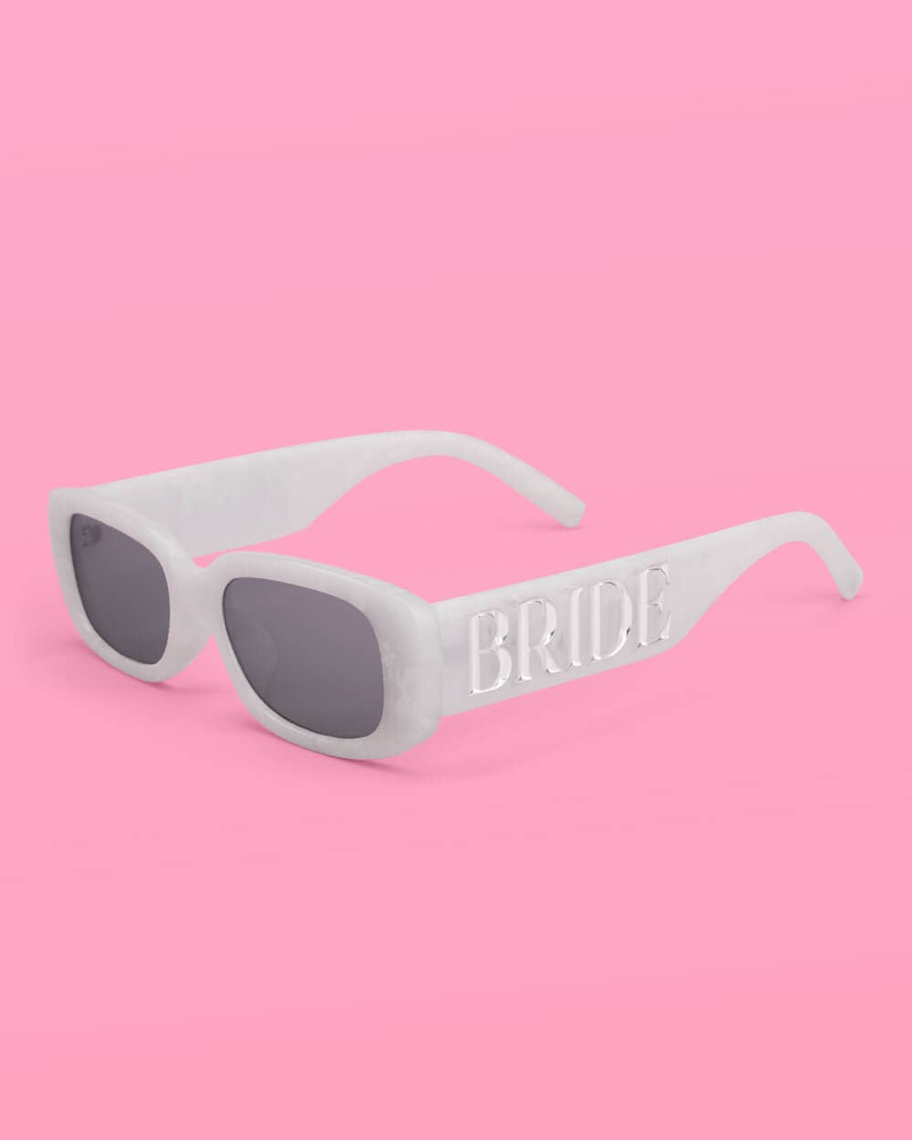 Marble & Silver Bride Sunglasses - Bachelorette Gift & Bridesmaid Favor