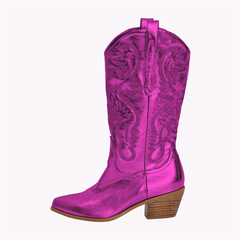 Dusty Shelf Embroidered Cowgirl Boots