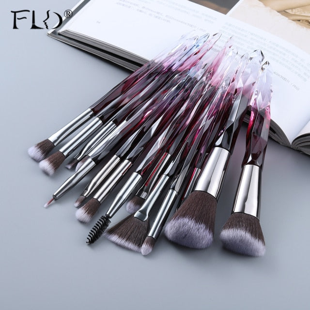 10/15Pcs Makeup Brushes Set - Synthetic Hair Cosmetic Brushes for Foundation, Blush, Eyeshadow & More