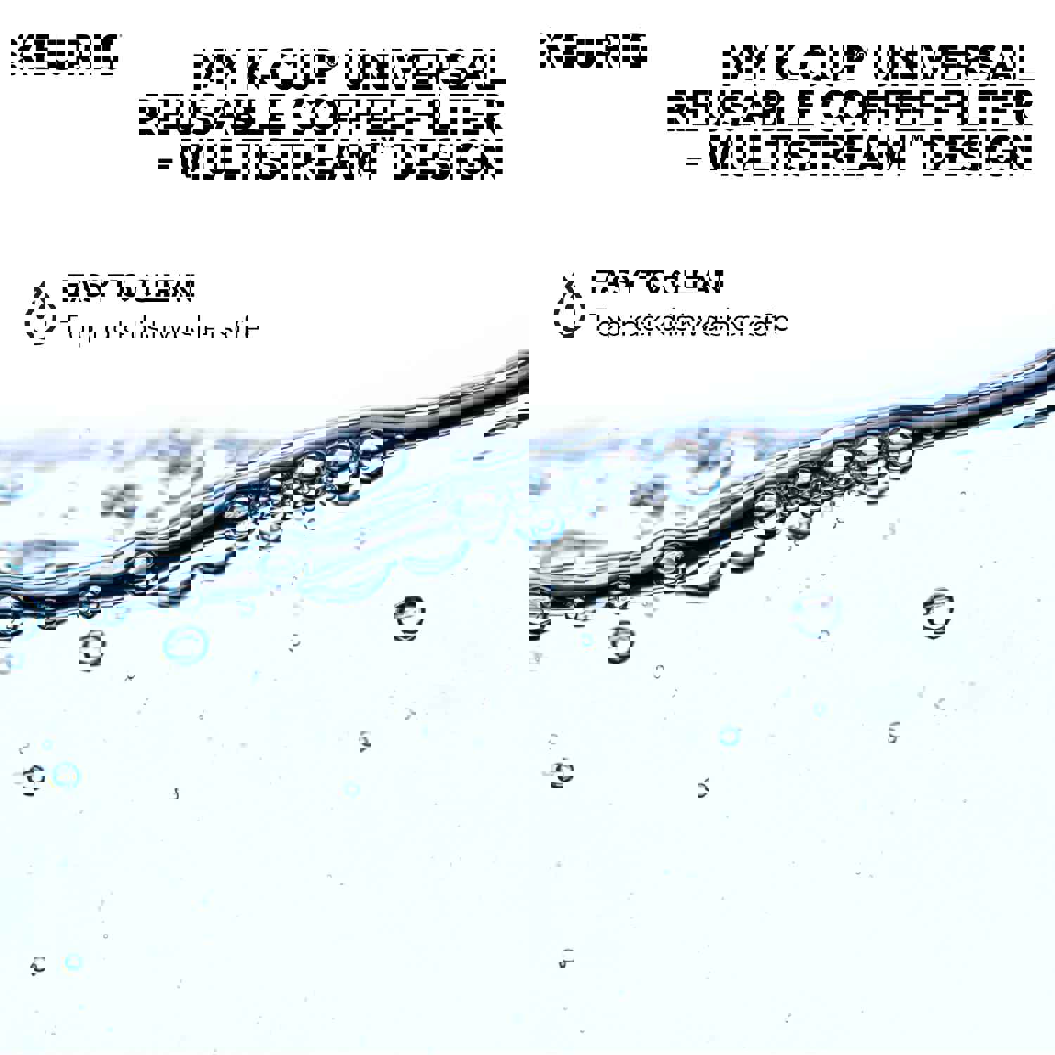 Keurig My K-Cup Universal Reusable Filter with MultiStream Technology - Gray