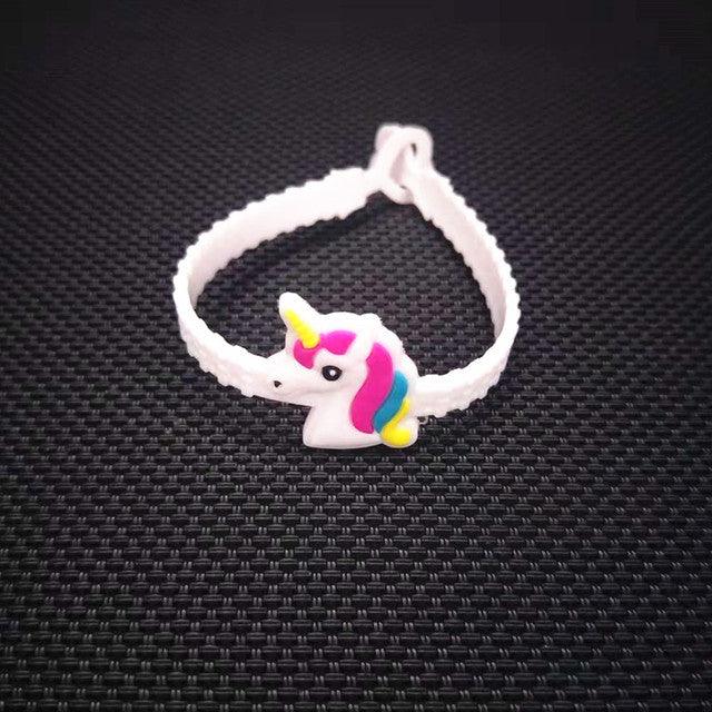 10pcs Unicorn Party Decoration Rubber Bangle Bracelet for Kids Birthday Party