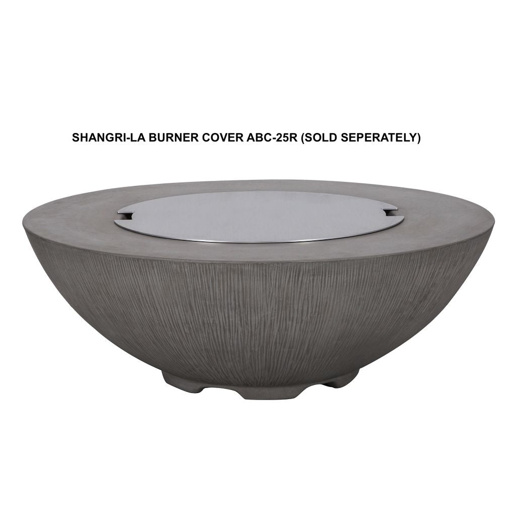 PyroMania Shangri-La 41 Round Charcoal Outdoor Natural Gas Fire Pit Table