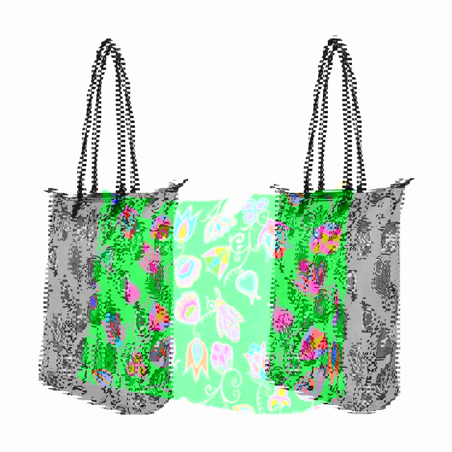 Indigenous Paisley Green Single-Shoulder Lady Handbag