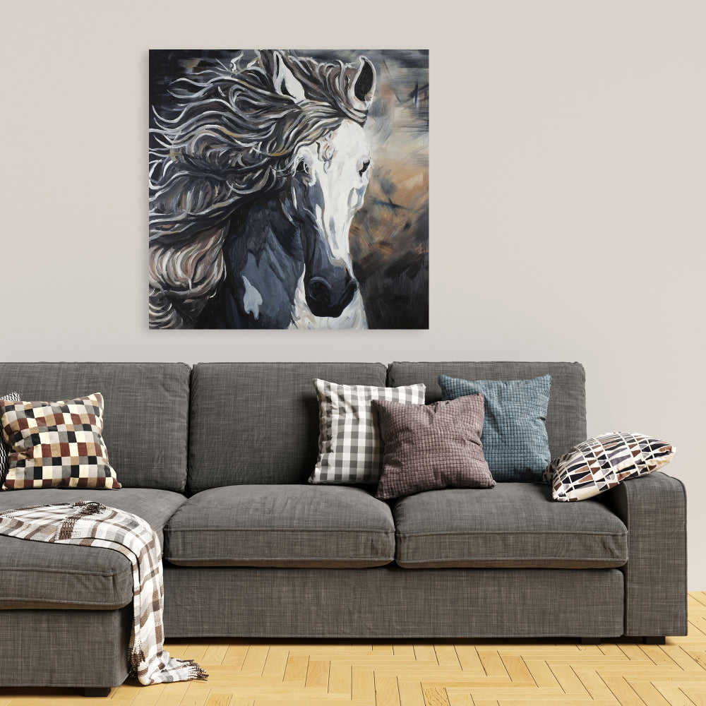 Front Wild Horse Fine Art Gallery Wrapped Canvas 24x36