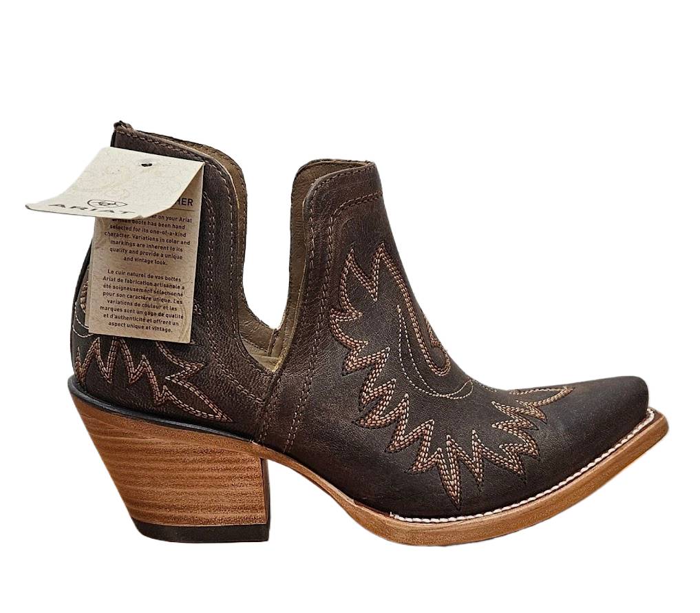 Ariat Womens Dixon Western Boot - Weathered Brown, C Wide