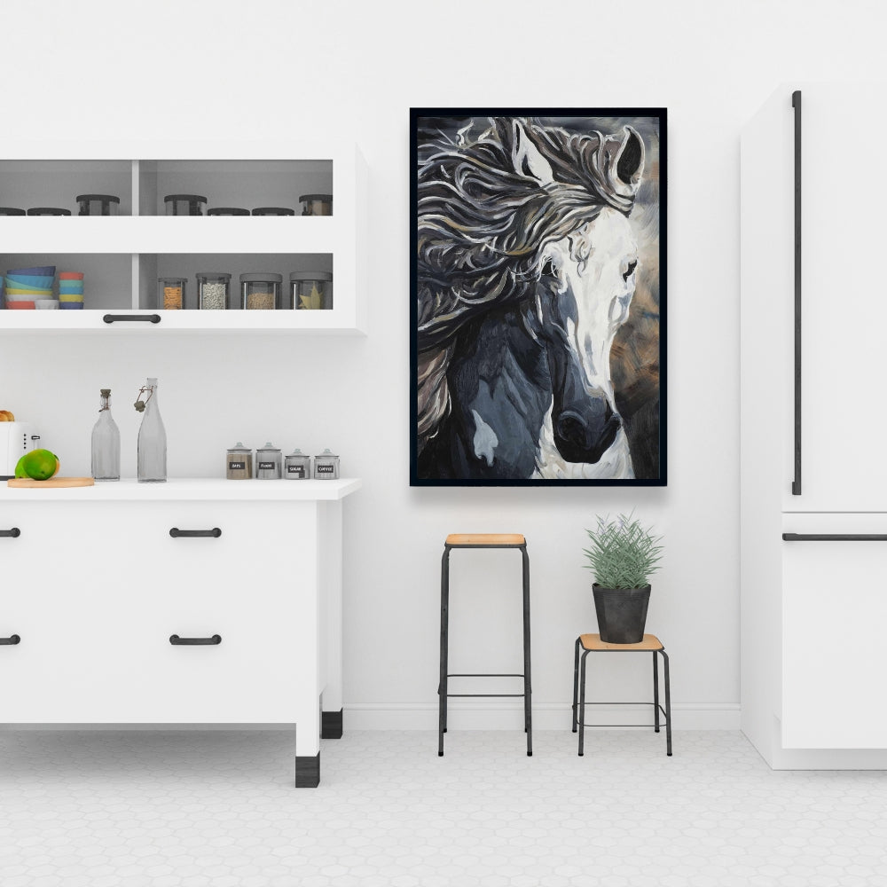 Front Wild Horse Fine Art Gallery Wrapped Canvas 24x36