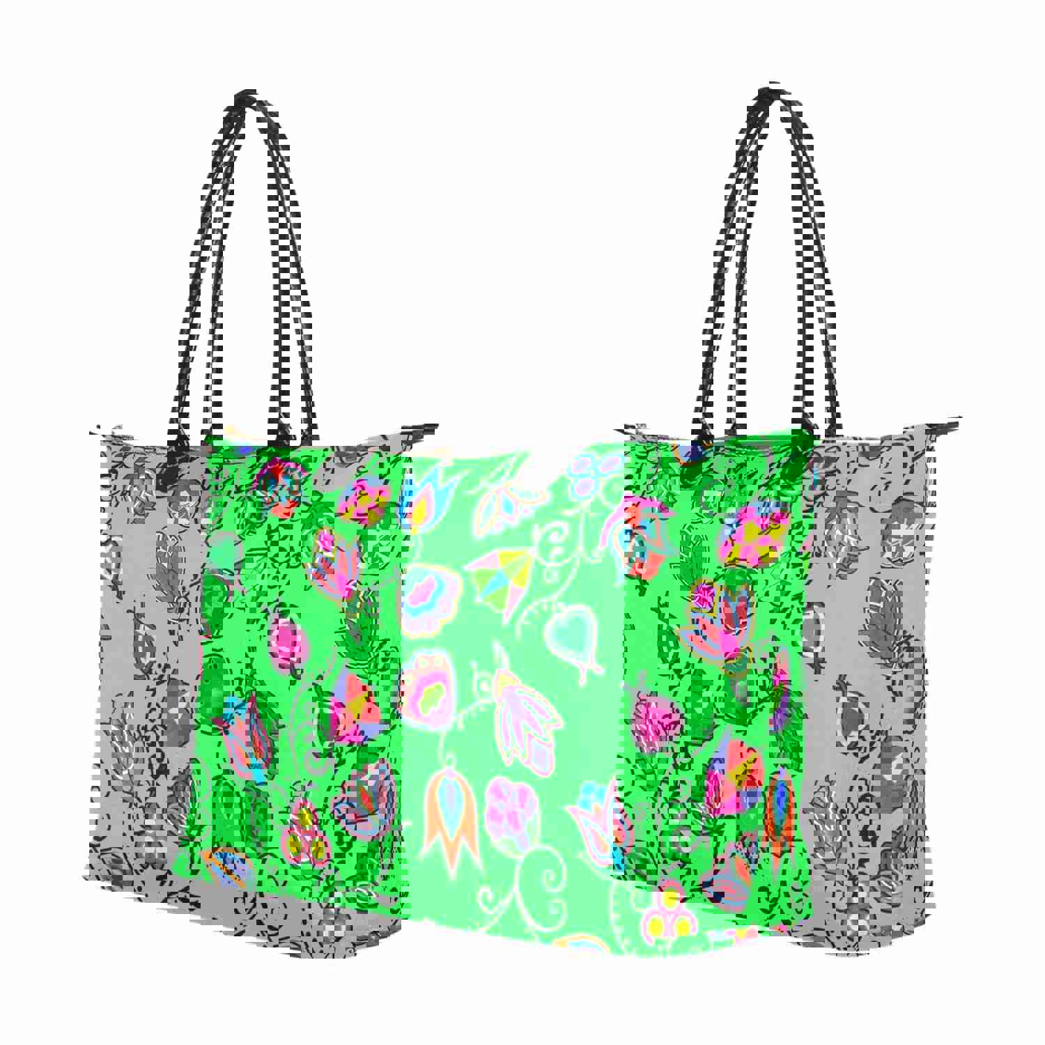 Indigenous Paisley Green Single-Shoulder Lady Handbag