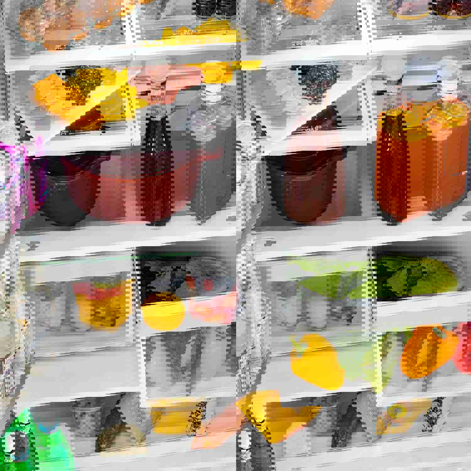 ZLINE 36 In. Autograph 22.5 cu. ft. Refrigerator with Ice Maker in Fingerprint Resistant Black Stainless Steel and Gold Accents