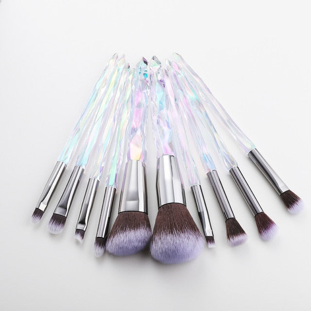 10/15Pcs Makeup Brushes Set - Synthetic Hair Cosmetic Brushes for Foundation, Blush, Eyeshadow & More