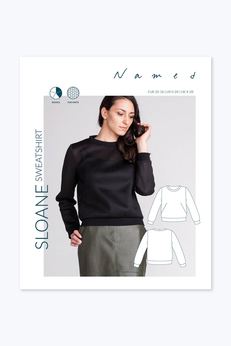Named Clothing Sloane Sweatshirt Paper Pattern - Stylish and Comfortable
