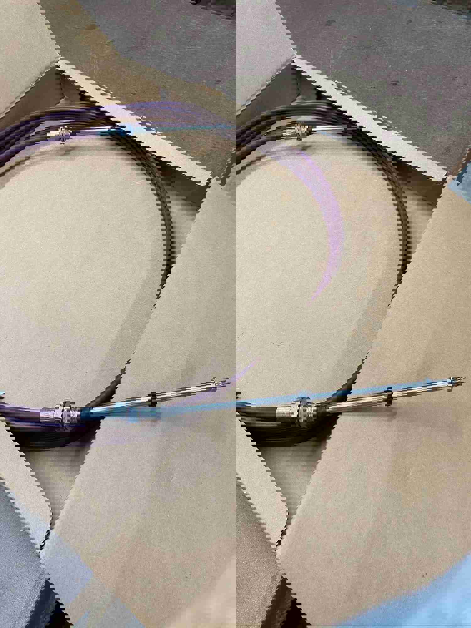 Series 40 Heavy Duty Stainless Control Cable with 1/4-28 Threaded Ends